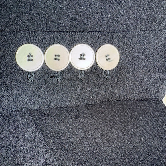 Mango MNG Women’s Double Breasted Black Blazer With Contrast Stitching Size M - Picture 3 of 7